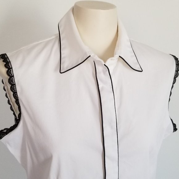 Refashioned Sleeveless Blouse (M/L) - Picture 3 of 6